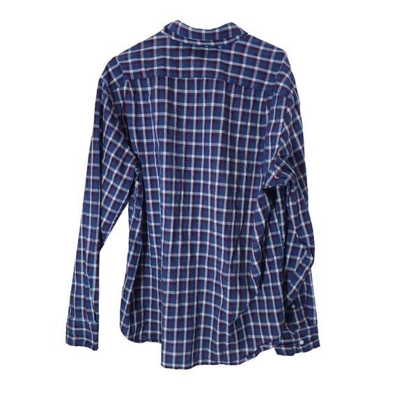 J.Crew Men's Blue & Red Plaid Button-Down Long Sleeve Shirt - Picture 4 of 12